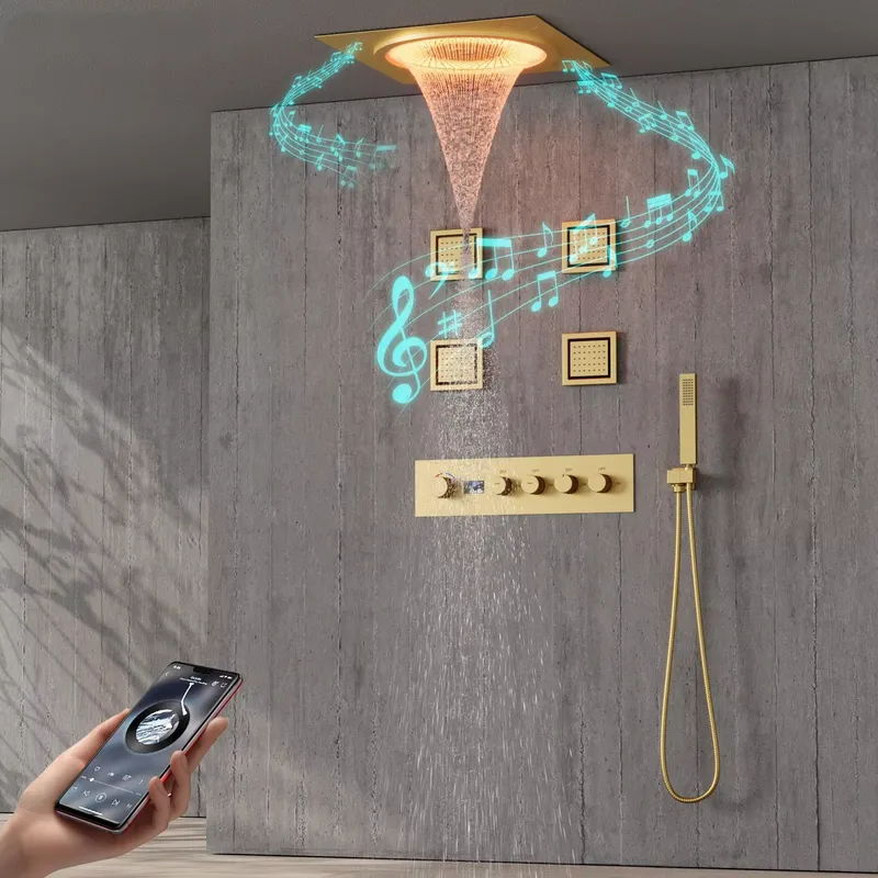 Spa & Wellness Hotel Paradiso - Inteligentny zestaw prysznicowy LED z muzyką,