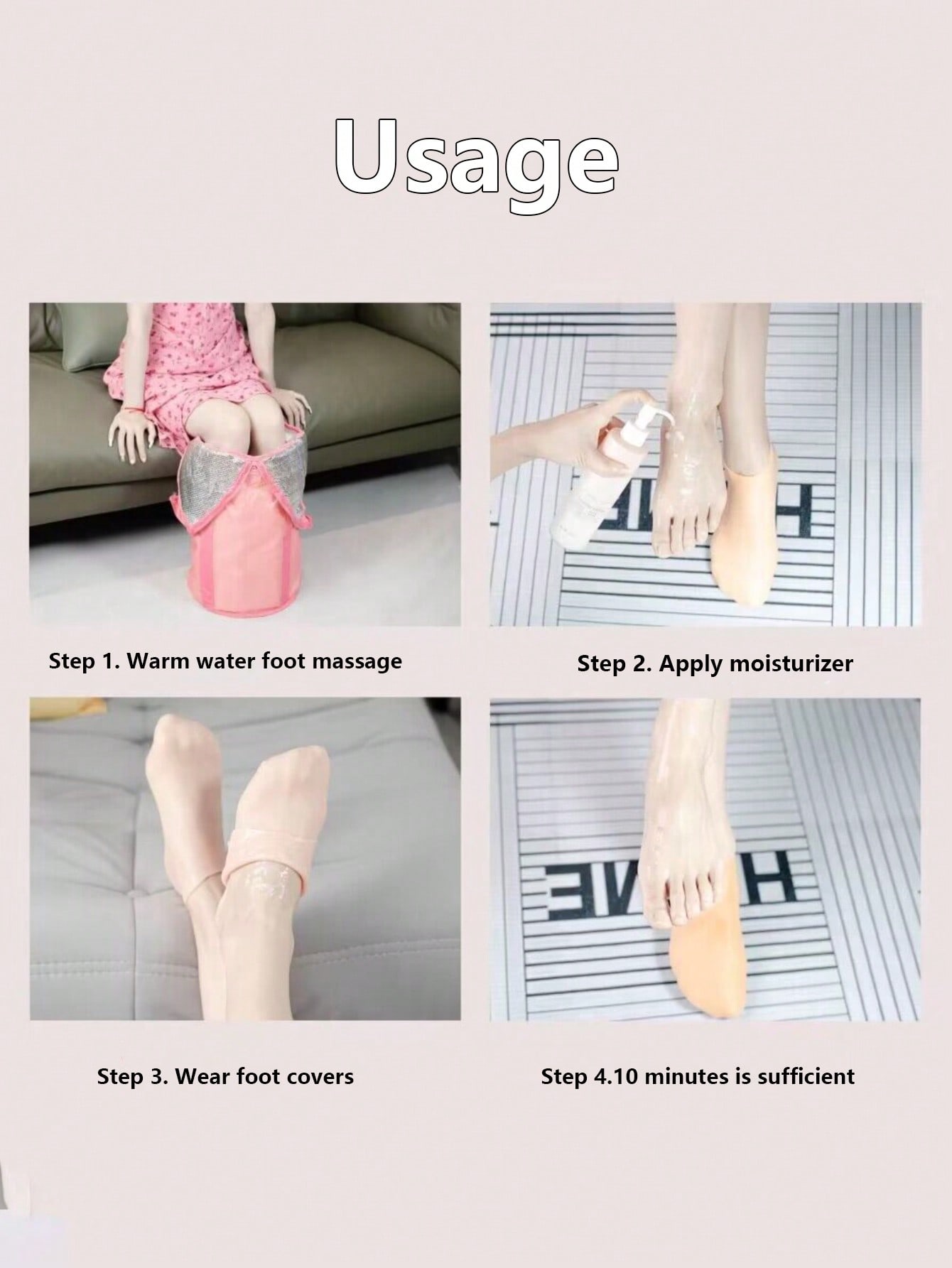 1 para wielokrotnego użytku si – Foot Mask Peeling recenzja i cena