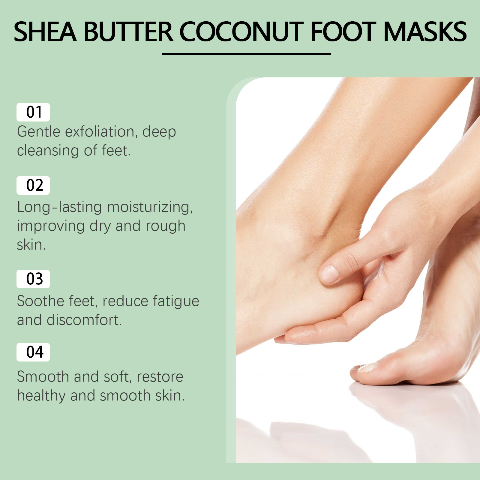 5 SZTUK Kokosowa Maska do Stóp – Foot Mask Peeling recenzja i cena